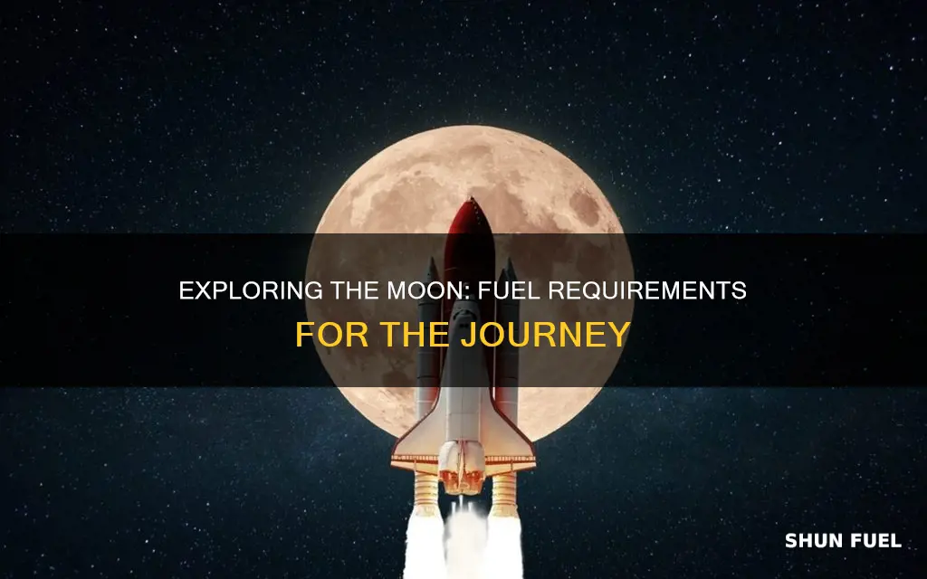how much fuel to fly to the moon