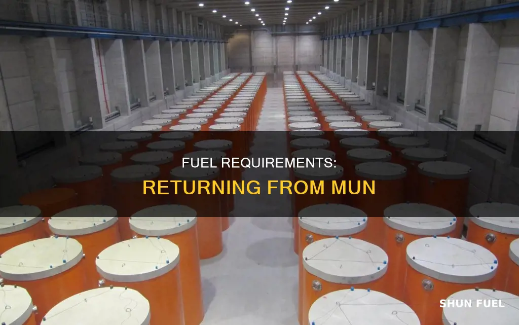 how much fuel to get back from mun