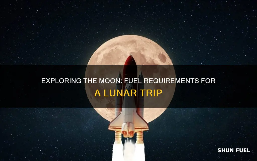how much fuel to get to the moon and back