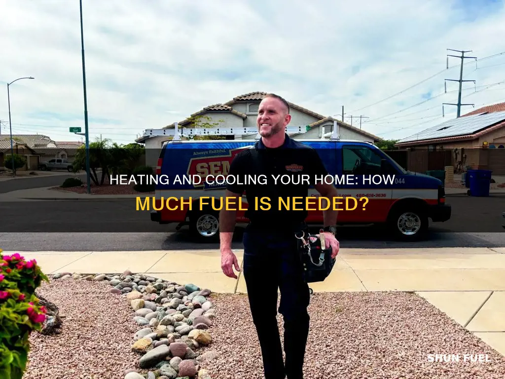 how much fuel to heat and cool a home