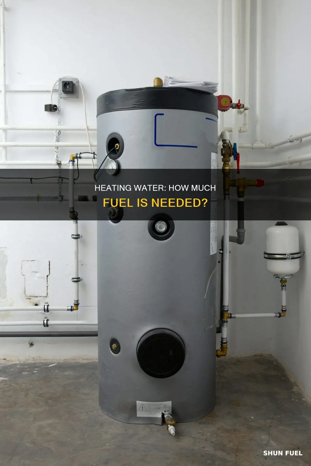 how much fuel to heat up water