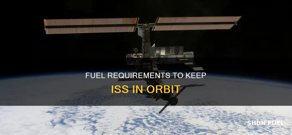 how much fuel to keep iss in orbit
