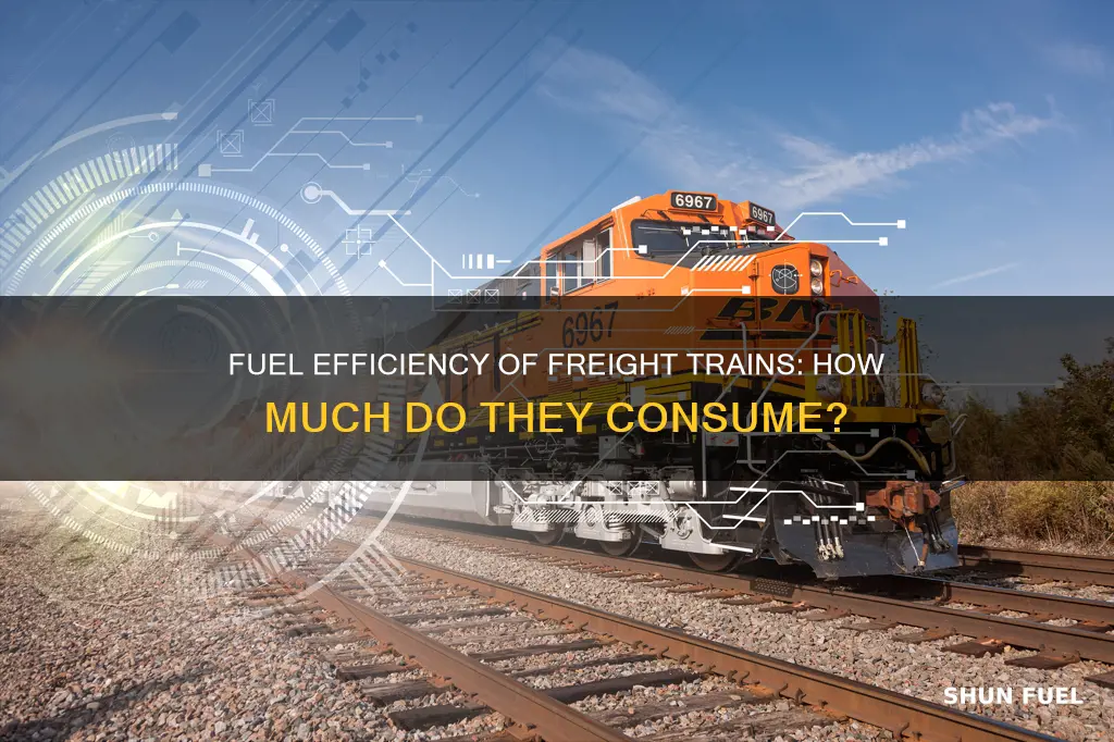 how much fuel to move freight by rail