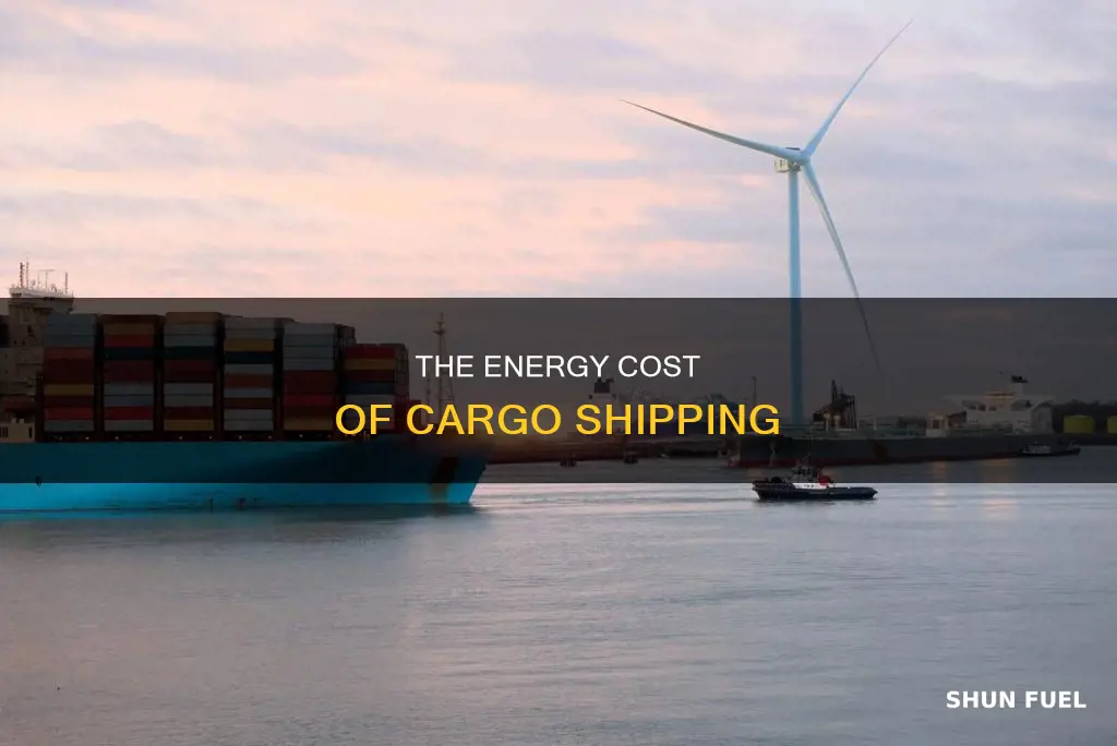 how much fuel to run a cargo ship
