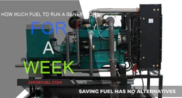 Fuel Consumption for Weekly Generator Usage