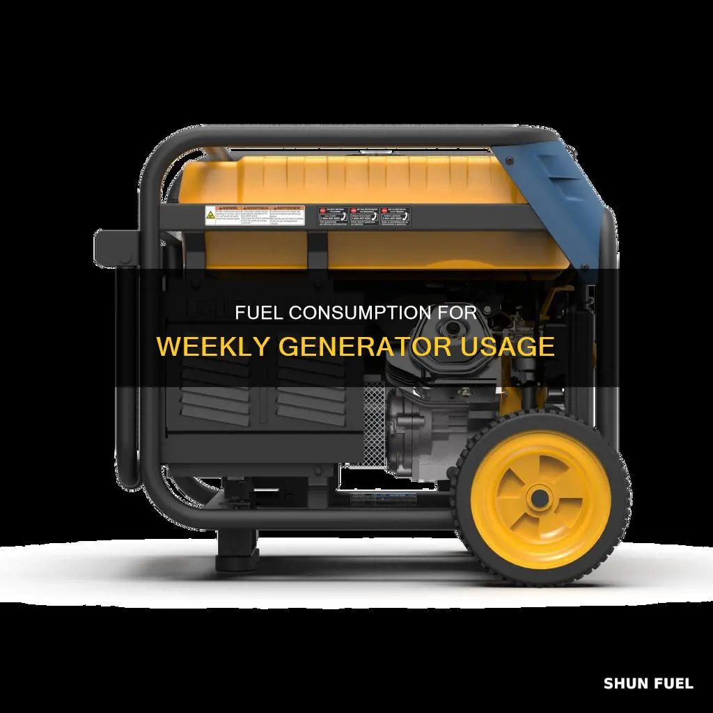 how much fuel to run a generator for a week