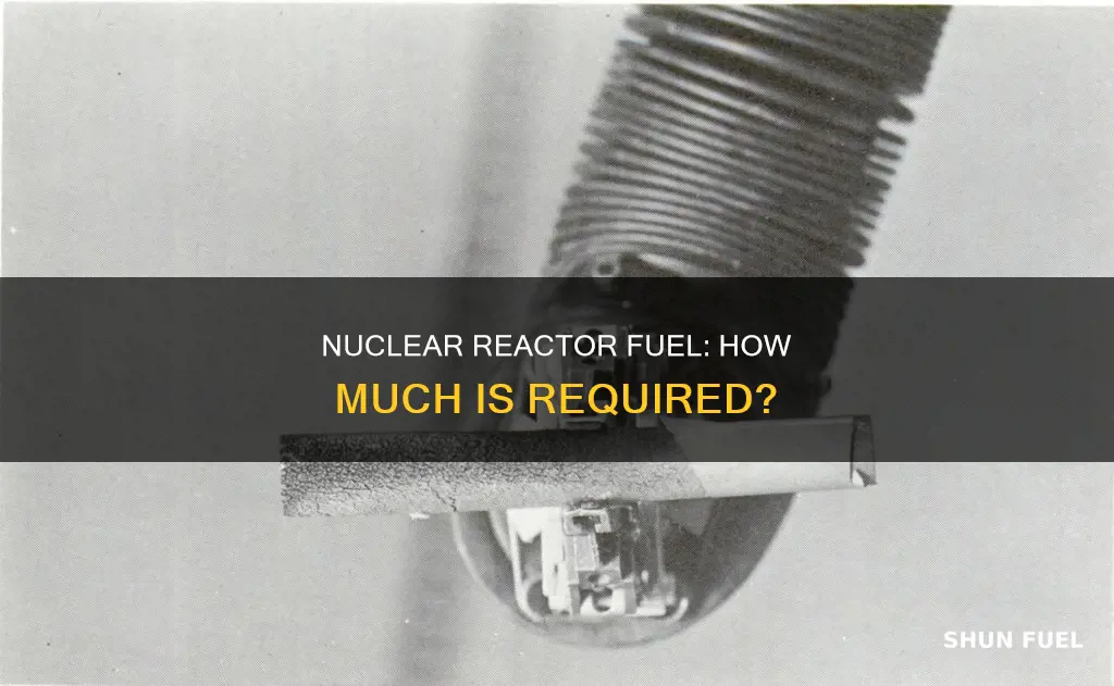 how much fuel to run nuclear reactors