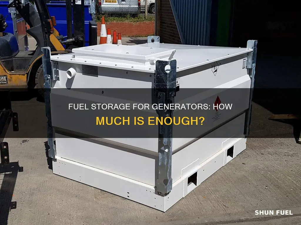 how much fuel to store for generator