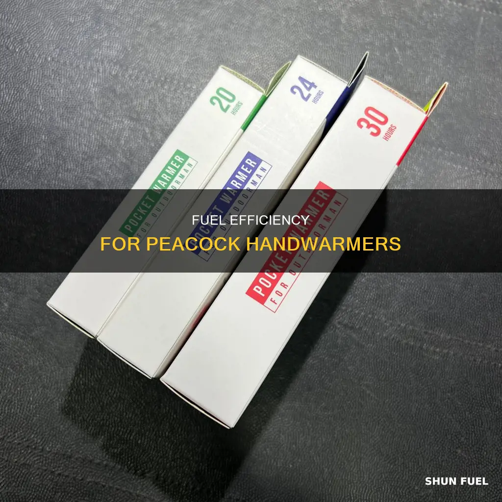 how much fuel to use in peacock handwarmers