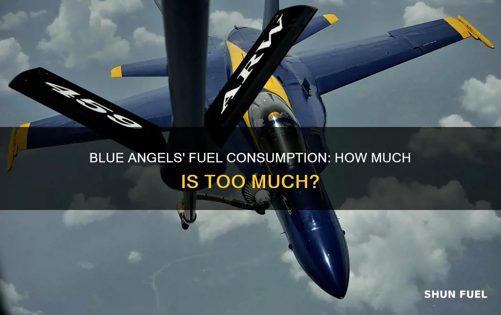 how much fuel used by blue angels