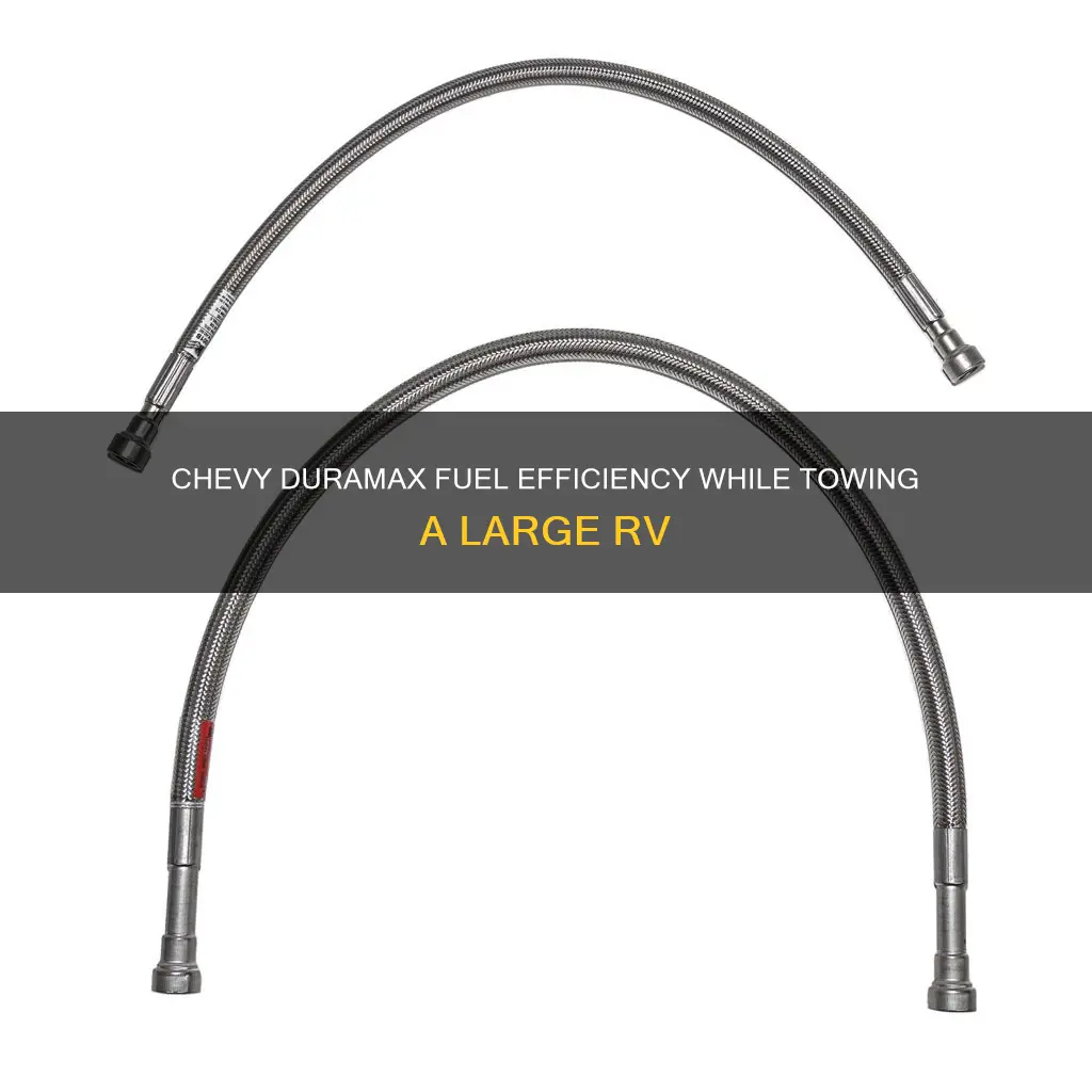 how much fuel used chevy duramax white 18000 lb rv