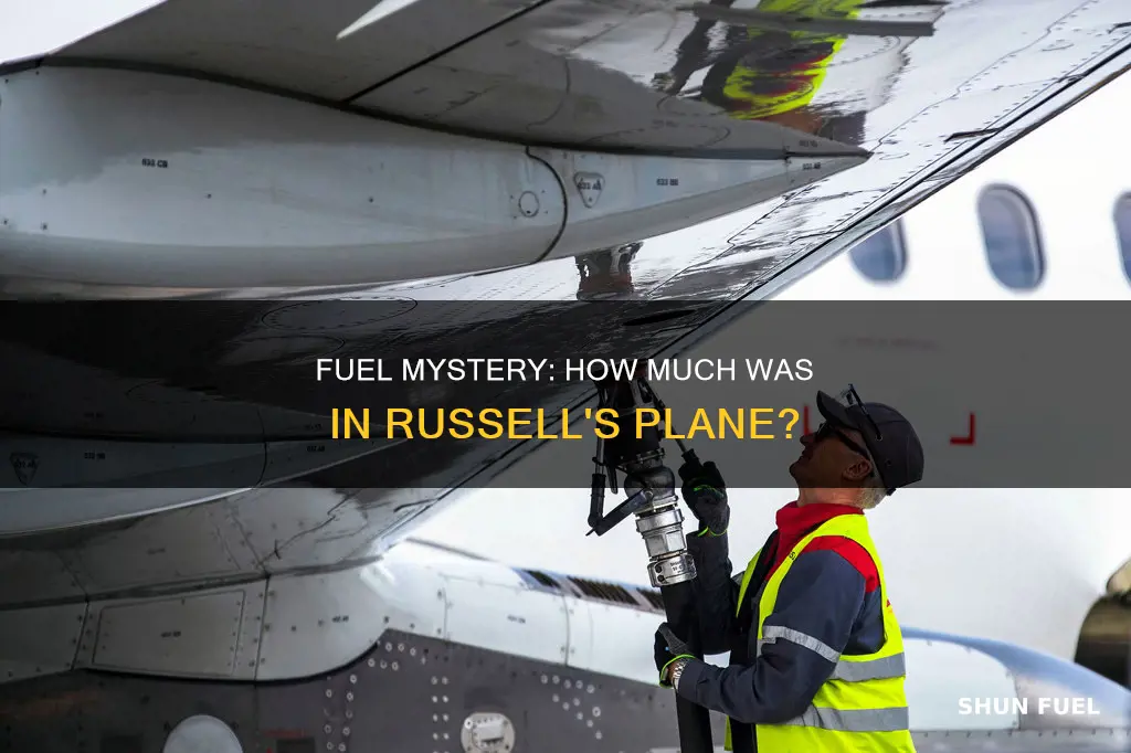 how much fuel was in rich russeel plane