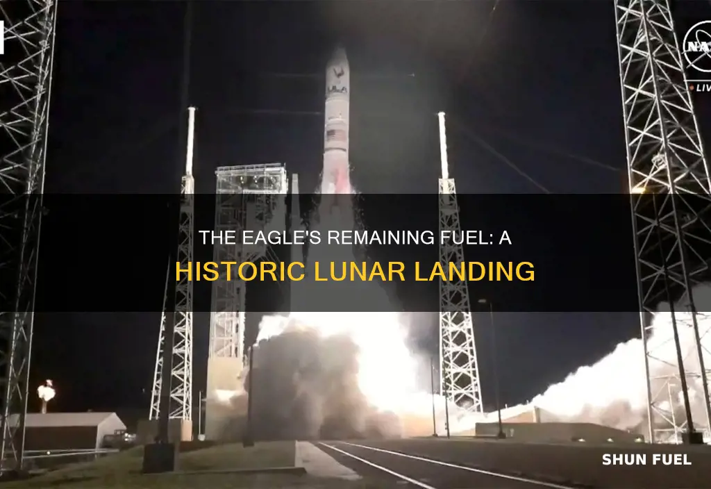 how much fuel was left on the first moon landing