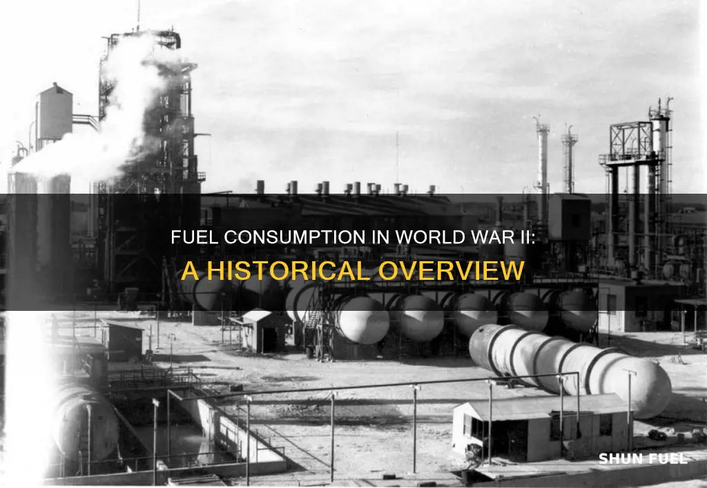 how much fuel was used in ww2