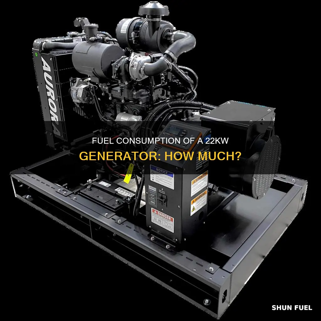 how much fuel will a 22kw generator