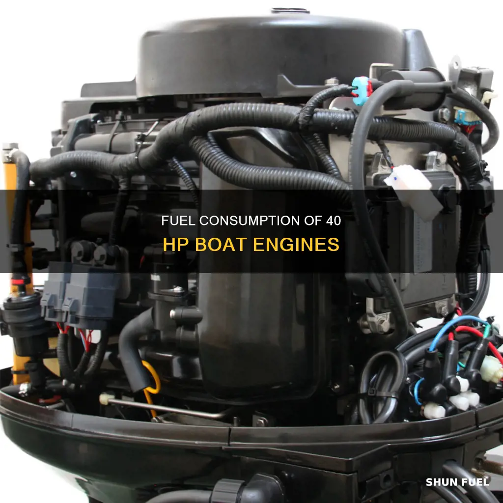 how much fuel will a 40 hp boat use