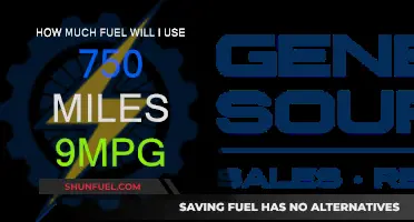 Fuel Consumption: 750 Miles, 9MPG – How Much?