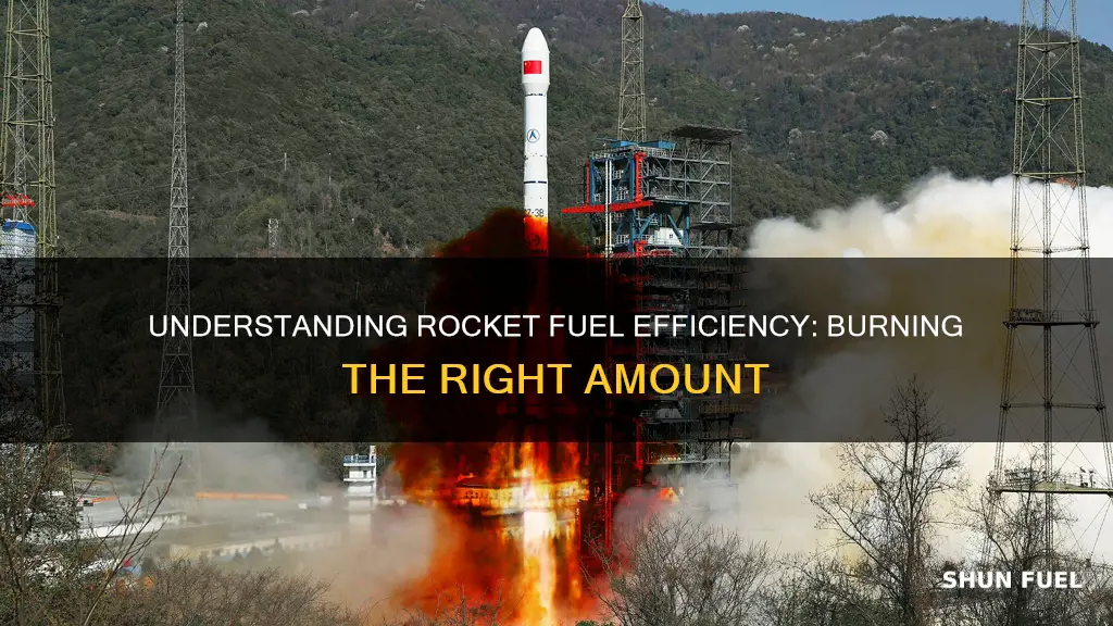 how much fuel would a rocket burn
