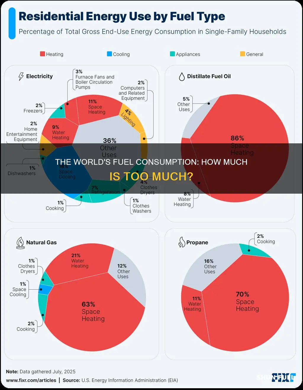 how much fuels used as a source f energy