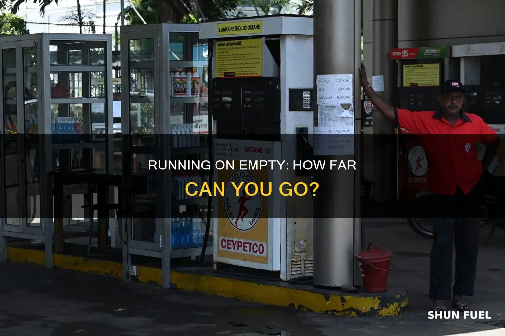 how much further can you go on low fuel