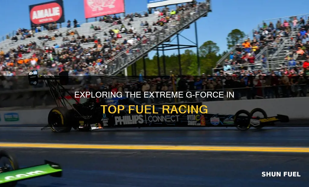 how much g force in a top fuel car