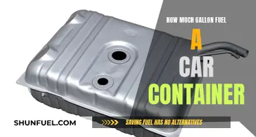 Fuel Storage: Gallon Capacity of Car Containers