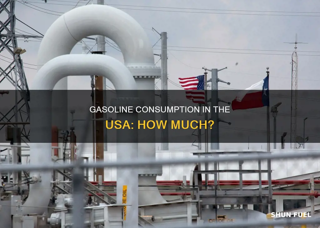 how much gasoline in usa