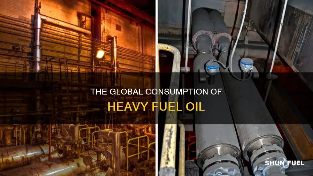 how much heavy fuel oil is used