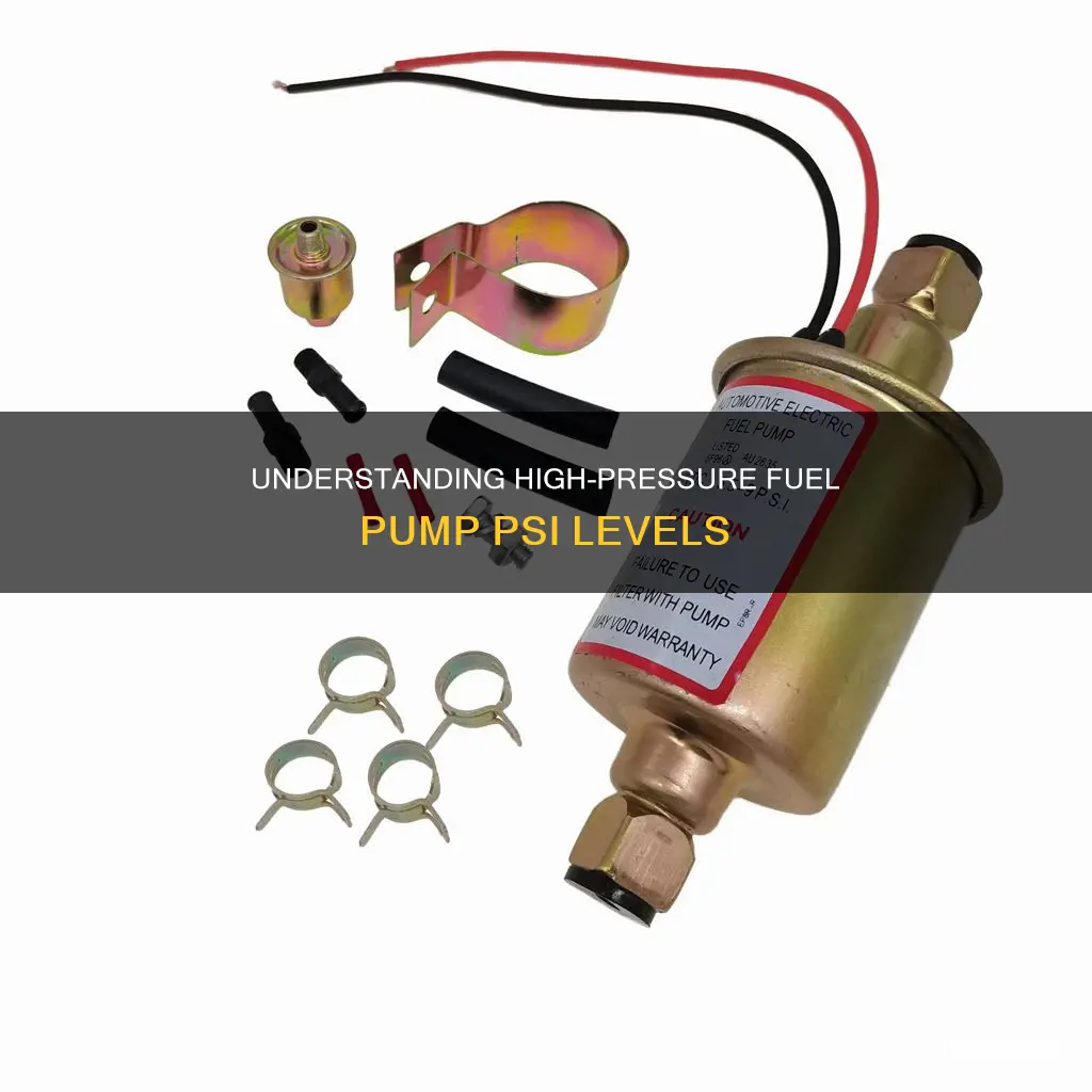 how much high pressure fuel pump psi