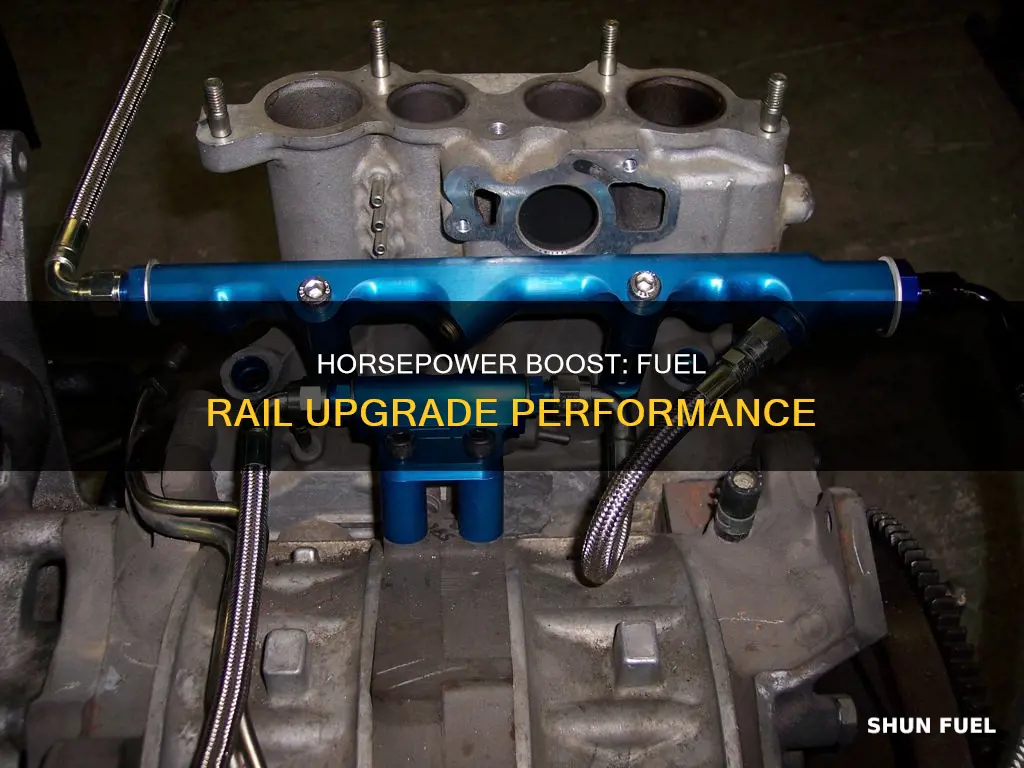 how much horse power does a fuel rail give you