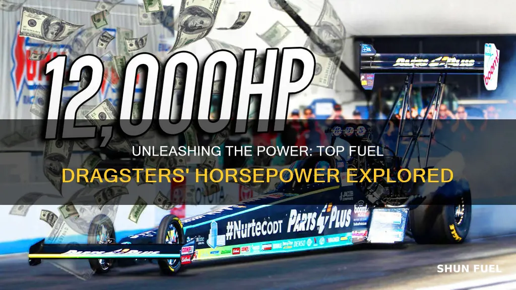 how much horsepower can a top fuel dragster have