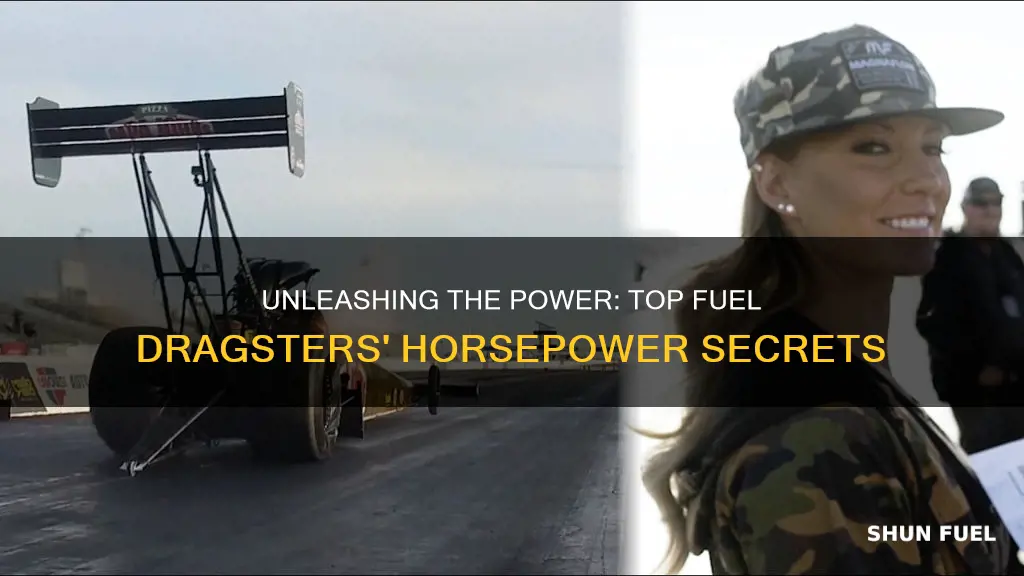 how much horsepower does a top fuel drag car have