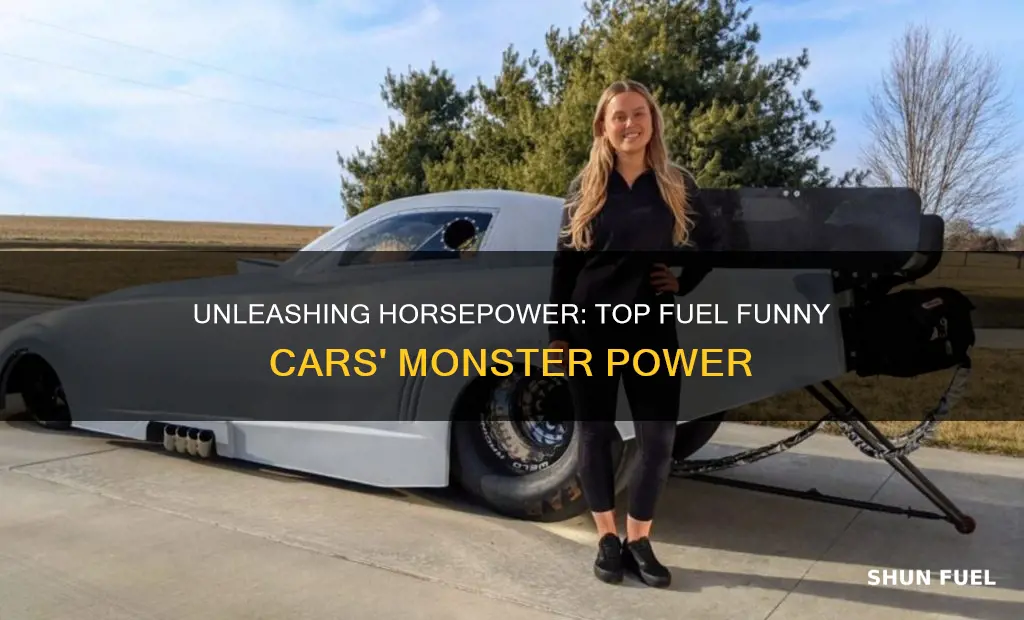 how much horsepower does a top fuel funny car have