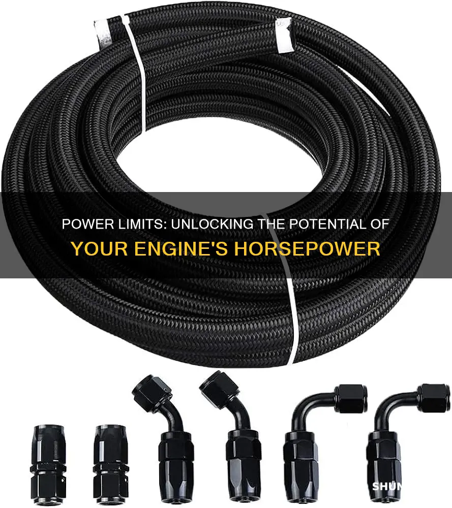 how much horsepower will 5 16 fuel line support