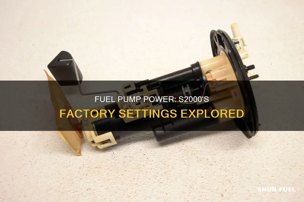 how much hp can a factory fuel pump support s2000