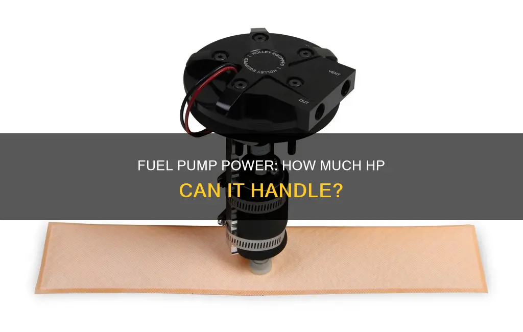 how much hp can a mechanical fuel pump support