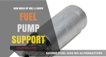 Fuel Pump Power: HP Support for 50 GPH Flow Rate