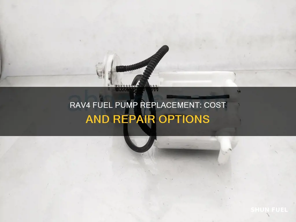 how much is 2008 rav4 fuel pump replacement cost