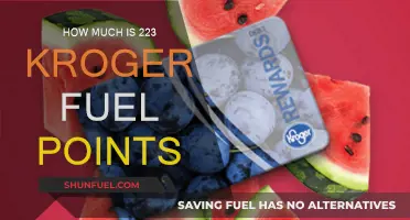 Redeeming 223 Kroger Fuel Points: What's the Monetary Value?