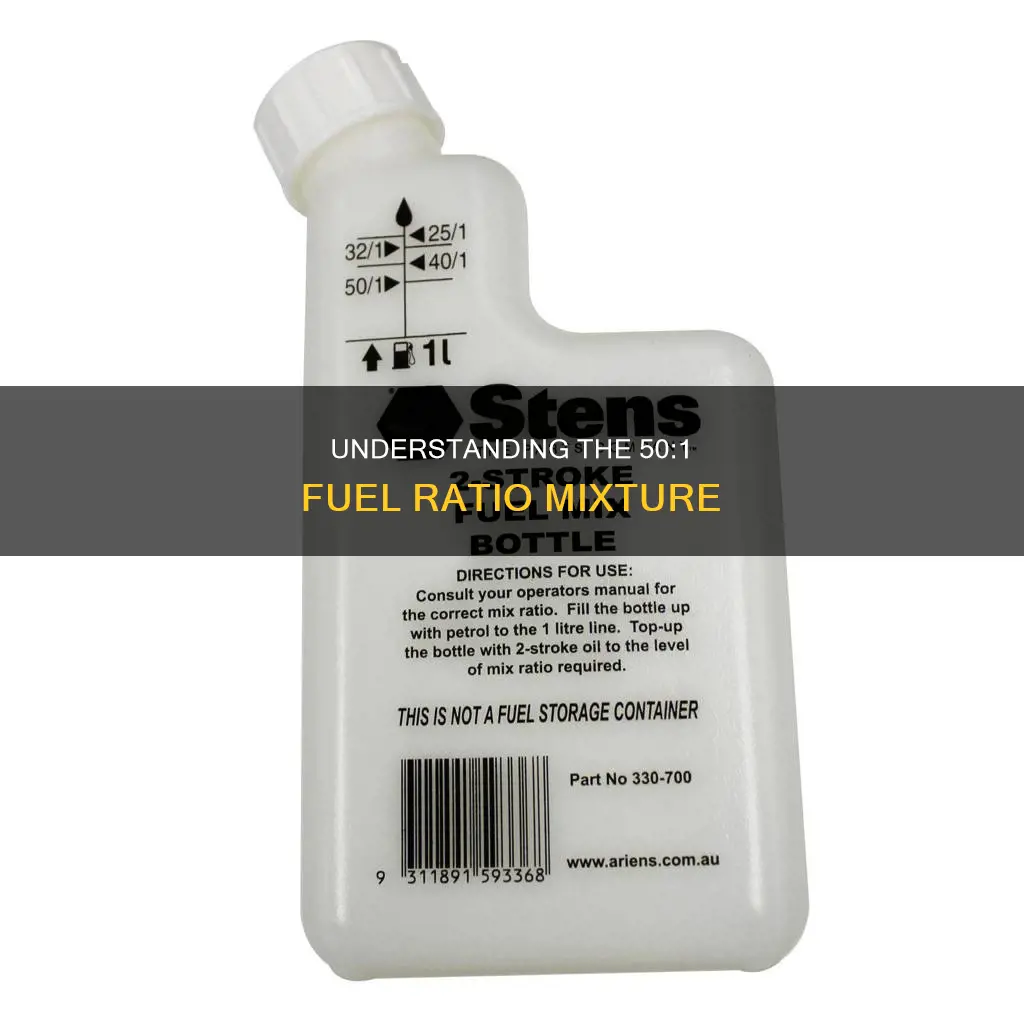 how much is 50 1 fuel ratio