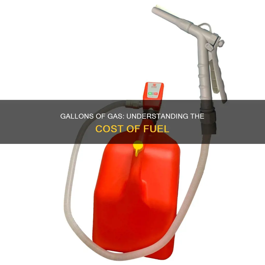 how much is 6 gallons of gas
