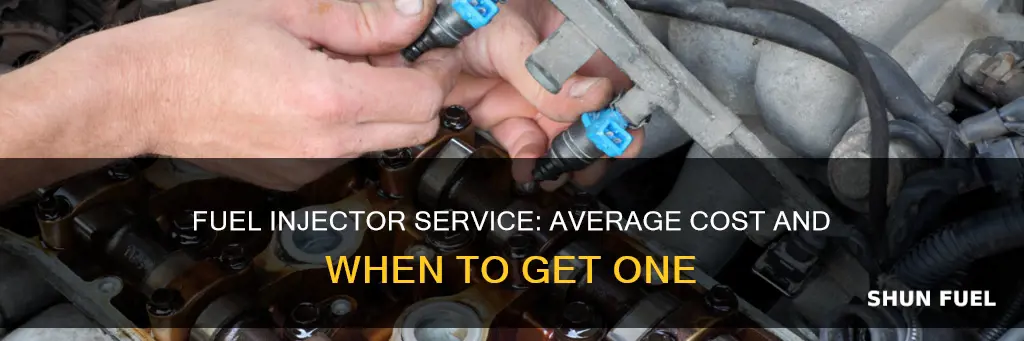 how much is a fuel injector service average