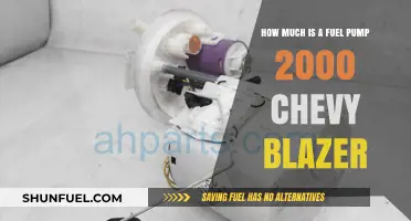 Fuel Pump Replacement Cost for 2000 Chevy Blazer
