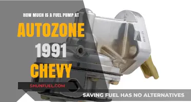 Fuel Pump Pricing: 1991 Chevy Autozone Cost Guide