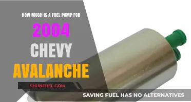 Fuel Pump Cost for a 2004 Chevy Avalanche