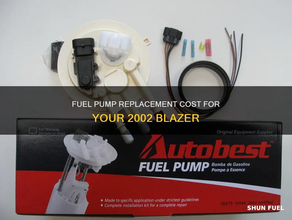 how much is a fuel pump for a 2002 blazer
