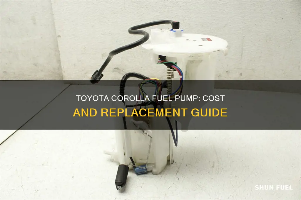 how much is a fuel pump for a toyota corolla