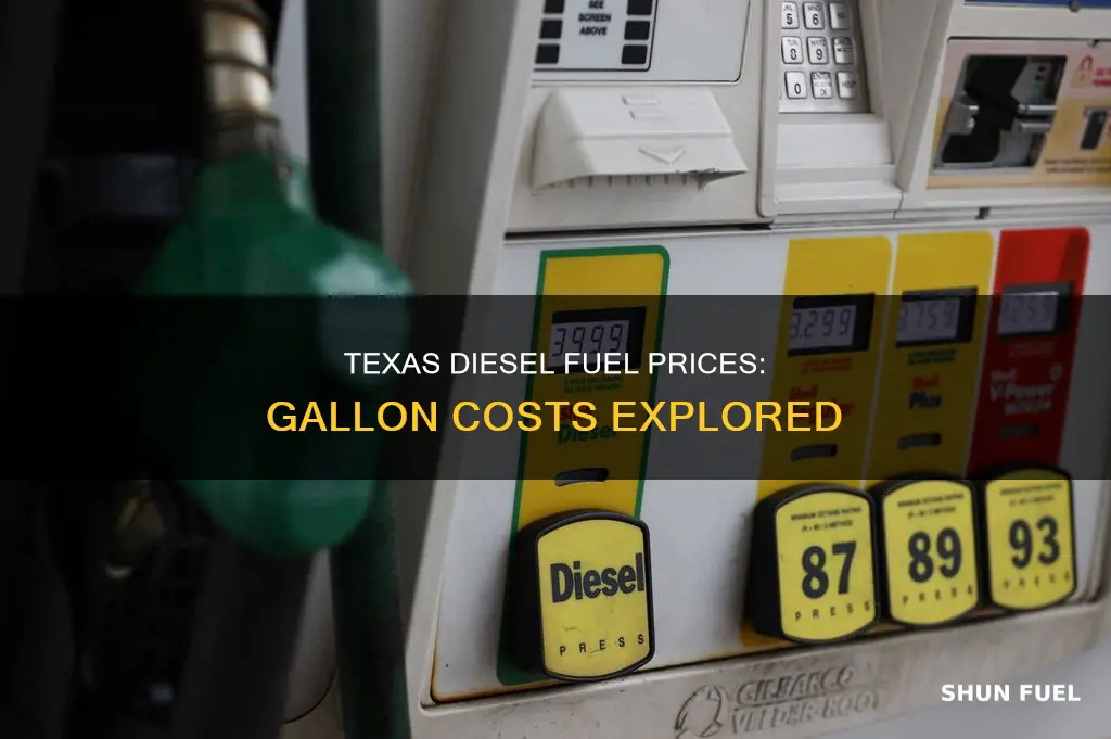 how much is a gallon of diesel fuel in texas