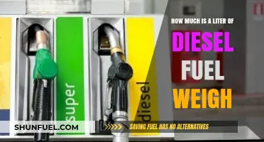 Diesel Fuel Weight: How Much Does a Liter Weigh?