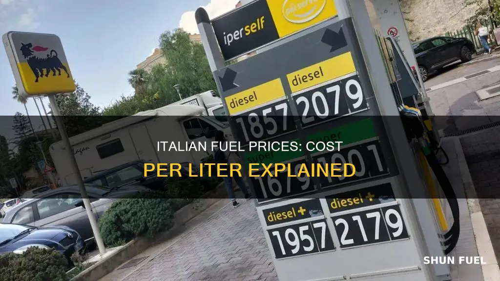 how much is a liter of fuel in italy